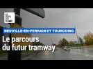 Sous-titres - Le parcours du futur tramway entre Neuville-en-Ferrain et Tourcoing centre