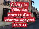 Des oeuvres d'art à la place des panneaux publicitaires à Orry-la-Ville