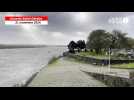 VIDEO. Tempête Caetano : à Ancenis, les parcs et jardins fermés, la Loire comme déchaînée