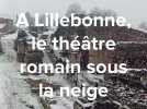 À Lillebonne, le théâtre romain sous la neige