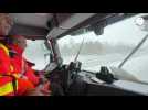 VIDÉO. Tempête Caetano : dans l'Orne, les saleuses déblayent la N12