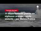 VIDEO. Tempête Darragh : 11 départements placés en vigilance orange « vents violents 