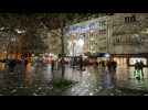 VIDÉO. La place de la gare de Rennes illuminée pour les fêtes