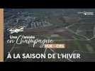 La Champagne vue du ciel : l'hiver où quand les vignes entrent en hibernation