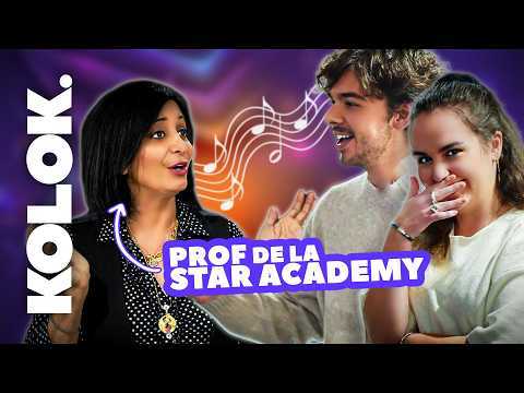 On a appris à CHANTER avec SOFIA MORGAVI, la prof de chant de la STAR ACADEMY