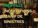 Merville : le collectif de sinistrés des inondations manifestent avant le conseil municipal