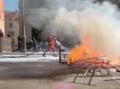 Les pompiers sont intervenus sur le cours Napoléon pour éteindre un feu de palettes