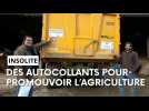 L'association Agriculteurs d'ici créée des autocollants pour promouvoir l'agriculture