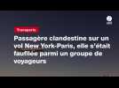 VIDEO. Passagère clandestine sur un vol New York-Paris, elle s'était faufilée parmi un groupe de voyageurs