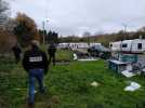 Bernay : vaste intervention de la gendarmerie dans un camp des gens du voyage