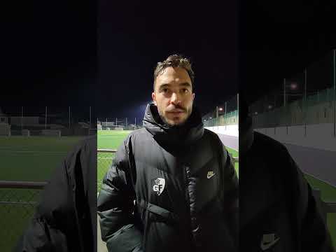 Mathis Valery (entraîneur adjoint GF38F) après la victoire contre Clermont