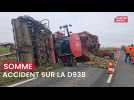 Accident sur la D 938 entre Albert et Bouzincourt