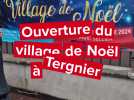 Ouverture du village de Noël, à Tergnier