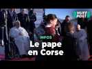 Le pape François est arrivé à Ajaccio pour sa visite en Corse