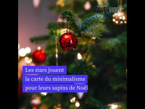 VIDEO : Les stars jouent la carte du minimalisme pour leurs sapins de Nol