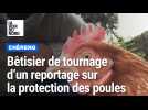 Chéreng : bêtisier de tournage d'un reportage sur la protection des poules