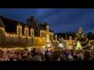 VIDÉO. À Locronan, les illuminations de Noël sont lancées devant la foule