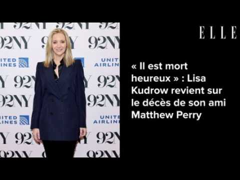 VIDEO :  Il est mort heureux  : Lisa Kudrow revient sur le dcs de son ami Matthew Perry