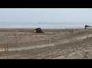 Démontage en cours du circuit au Touquet