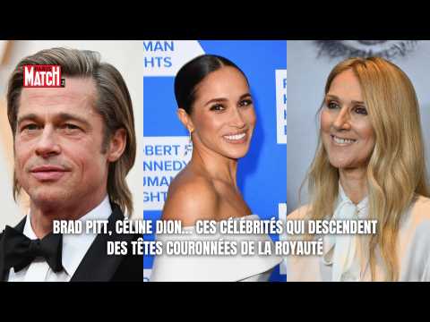 VIDEO : Brad Pitt, Cline Dion? ces clbrits qui descendent des ttes couronnes de la royaut