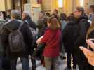 Les familles des parties civiles arrivent au procès de l'attentat de la basilique Notre-Dame