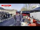 Brest - PSG. Les bus des supporters ultras du PSG sont arrivés à Guingamp