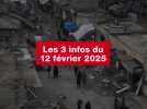 VIDEO. Les 3 infos du 12 février