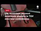 VIDEO. SNCF. Les musiciens peuvent désormais prendre le TGV avec leur contrebasse