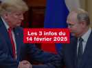 VIDEO. Les 3 infos du 14 février 2025