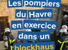 Les pompiers du Havre en exercice dans un blockhaus