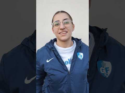 Elsa Domenjoud capitaine du GF38F après le match nul contre l'OL B