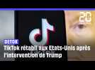 États-Unis : TikTok de nouveau accessible suite aux annonces de Donald Trump