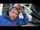 VIDÉO. Vendée Globe : Sam Goodchild constate les dégâts de son avarie de grand voile