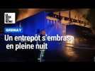 Incendie à grenay entreprise godart, vidéo avec sous-titrage