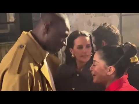 VIDEO : Omar Sy et Lela Bekhti se sont retrouvs sur le show AMI  la Fashion Week de Paris