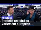 RN : Jordan Bardella recadré au Parlement européen