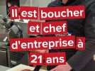 Amiens : il est boucher et chef d'entreprise à 21 ans