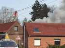 Gros incendie à Laventie, une maison prend feu rue Plate