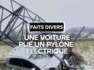 Une voiture percute un pylône électrique à très haute tension dans les Hautes-Pyrénées