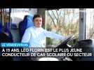 À 19 ans, Léo Florin est le plus jeune conducteur de car scolaire du secteur