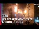 Un appartement en feu dans le quartier Croix-Rouge, à Reims