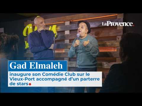 VIDEO : Entour de nombreux people, Gad Elmaleh a inaugur son comdie club  Marseille