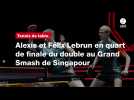 VIDÉO. Tennis de table. Alexis et Félix Lebrun en quart de finale du double au Grand Smash de Singapour