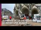 D'importants travaux sont en cours sur le parvis de la cathédrale de Laon