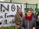 Mobilisation contre fermeture classe école Curie à Halluin