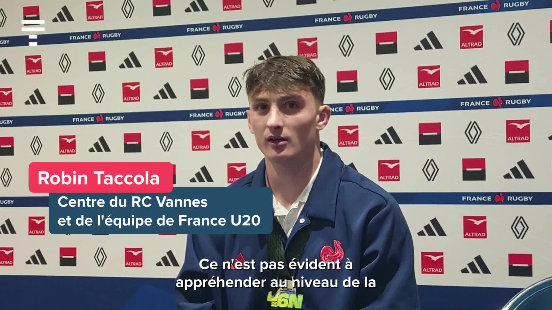 « C'est juste incroyable d'entendre son nom crié par tout le stade » : Robin Taccola a vécu une soirée de rêve à la Rabine avec les Bleuets