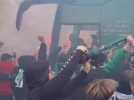 Derby OL-ASSE : des milliers de supporters pour acclamer le départ des Verts