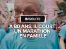 A 80 ans, il termine un marathon entouré de toute sa famille