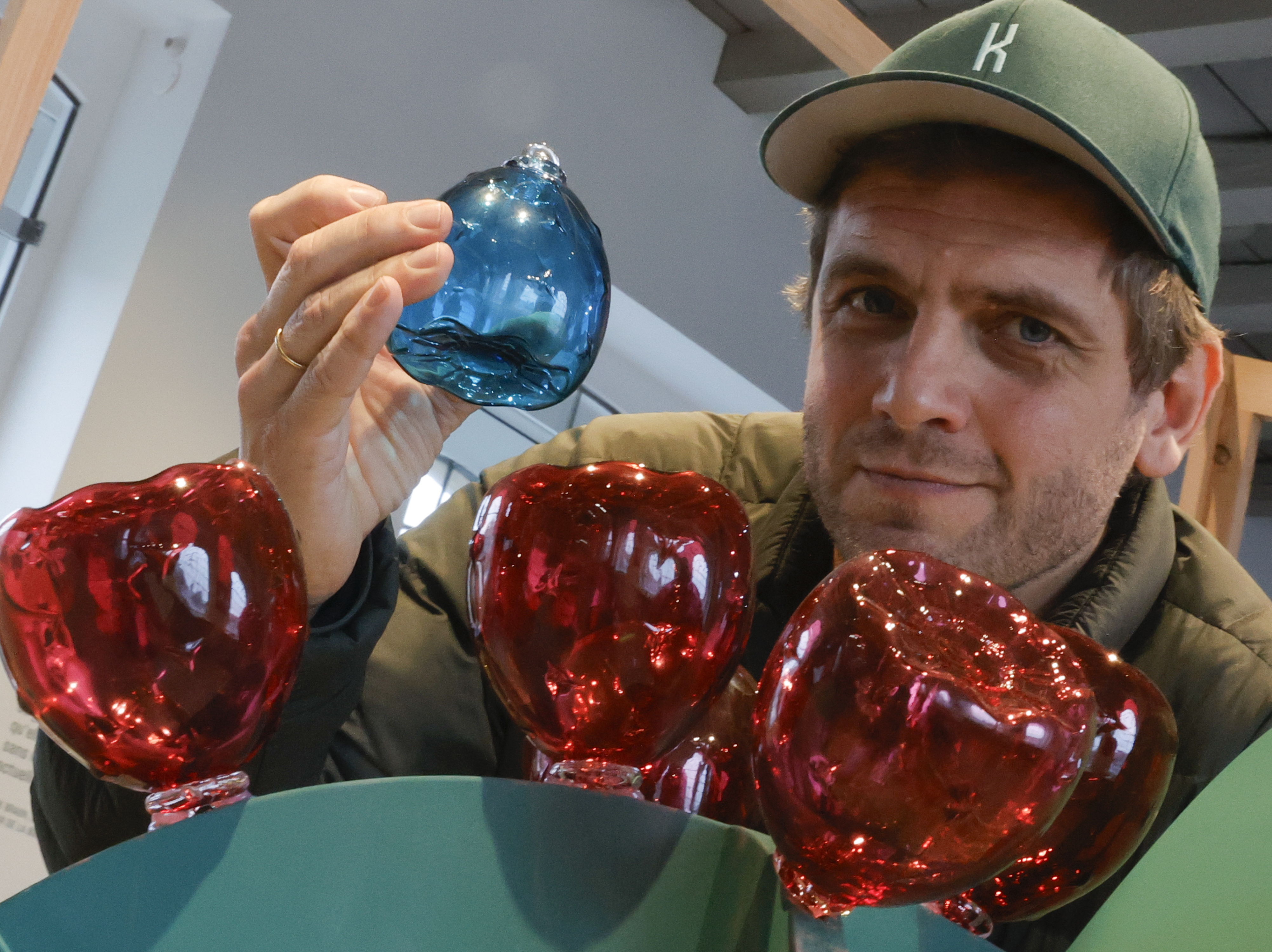Boule De Noël Meisenthal Modèle Kaktus 2024 - Dorée - Neuf