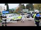 Lycée Picasso d'Avion évacué après une alerte à la bombe : ils racontent